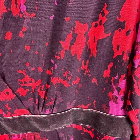 Boden Dress Size 18L Red/Purple - Picture 3 of 5